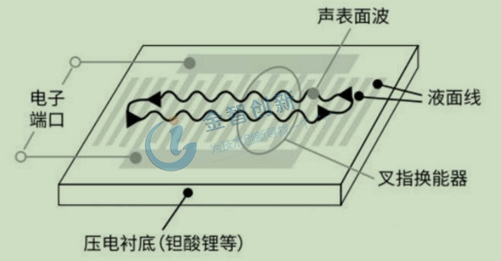 SAW結(jié)構(gòu)示意圖