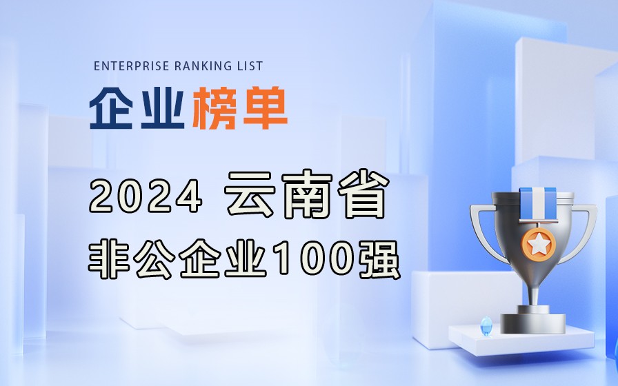 《2024云南省非公企業100強榜單》發布，附完整榜單！