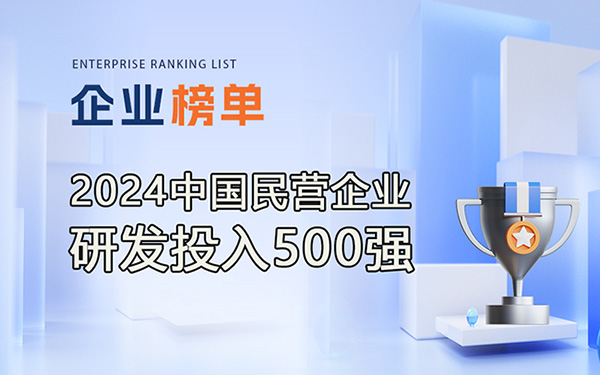 2024民營(yíng)企業(yè)研發(fā)投入500強(qiáng)